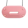 Plastgunga 45 x 24 cm - Rosa (svart rep)