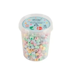 Plastpärlor - Pastel, 520 st.