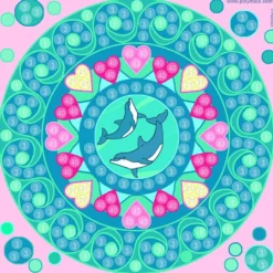 PlayMais Mosaic Trendy - Mandala, 3.000 st.