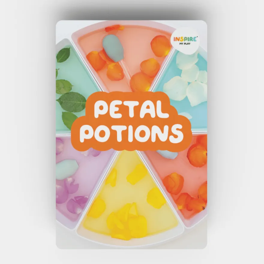 PlayTRAY-aktivitetskort för sensoriska lekar