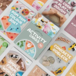 PlayTRAY-aktivitetskort för sensoriska lekar
