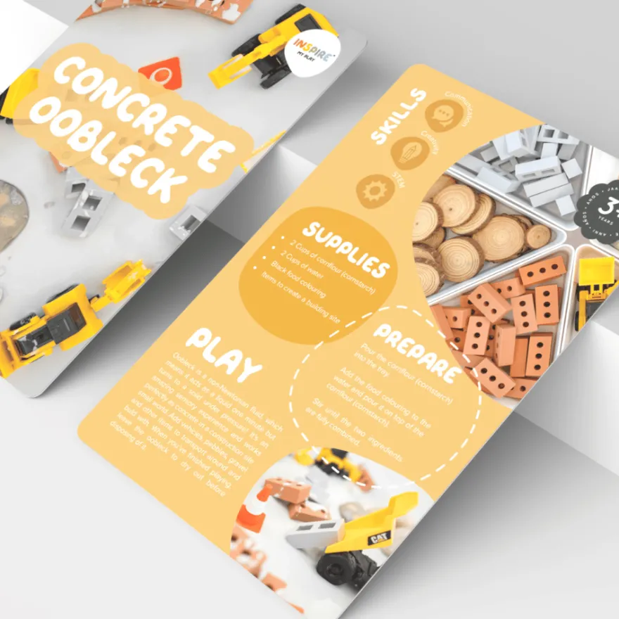 PlayTRAY-aktivitetskort för sensoriska lekar