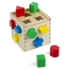 Plocklåda med geometriska klossar