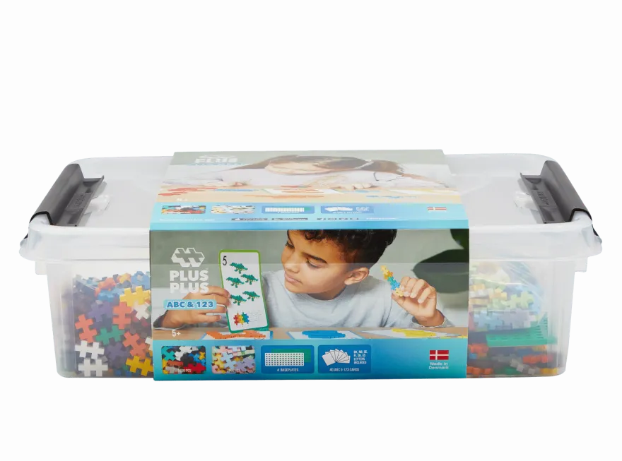Plus-Plus ABC + 123 Mix inkl. ask, 2 000 st.