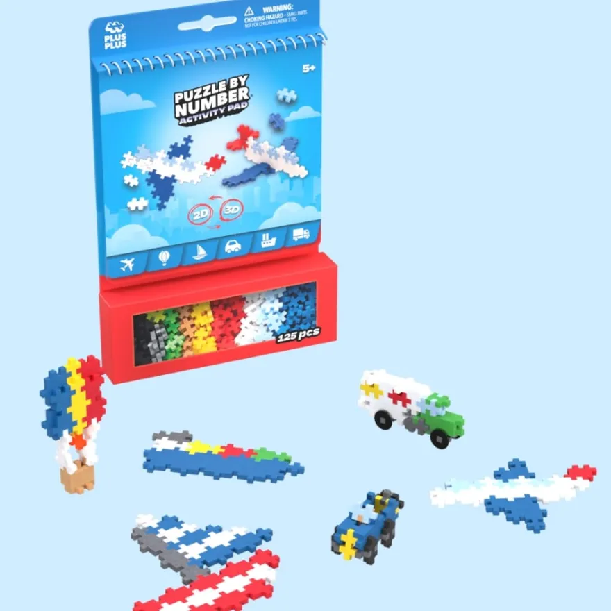 Plus-Plus aktivitetspaket – Transport, 125 st.