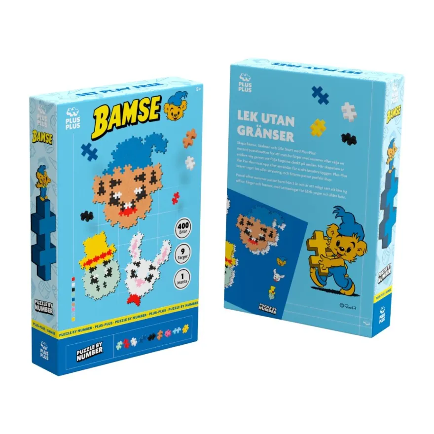 Plus-Plus – Bamse, Skalman & Lille Skutt, 400 st.