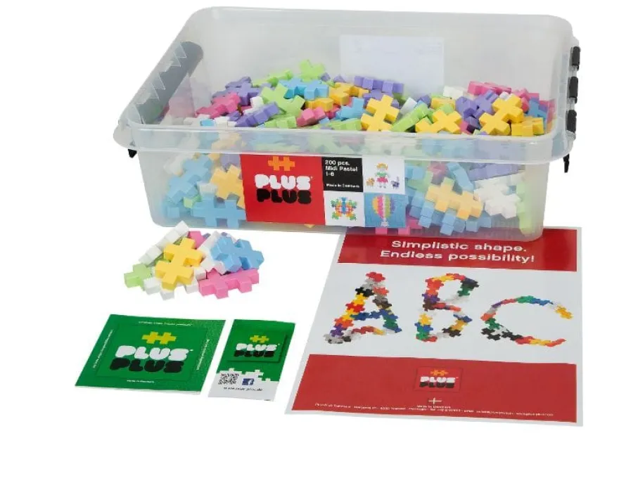 Plus-Plus Education BIG Pastell - 200 st.