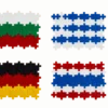 Plus-Plus - Inlärningspaket, Bygg flaggor, 700 st.
