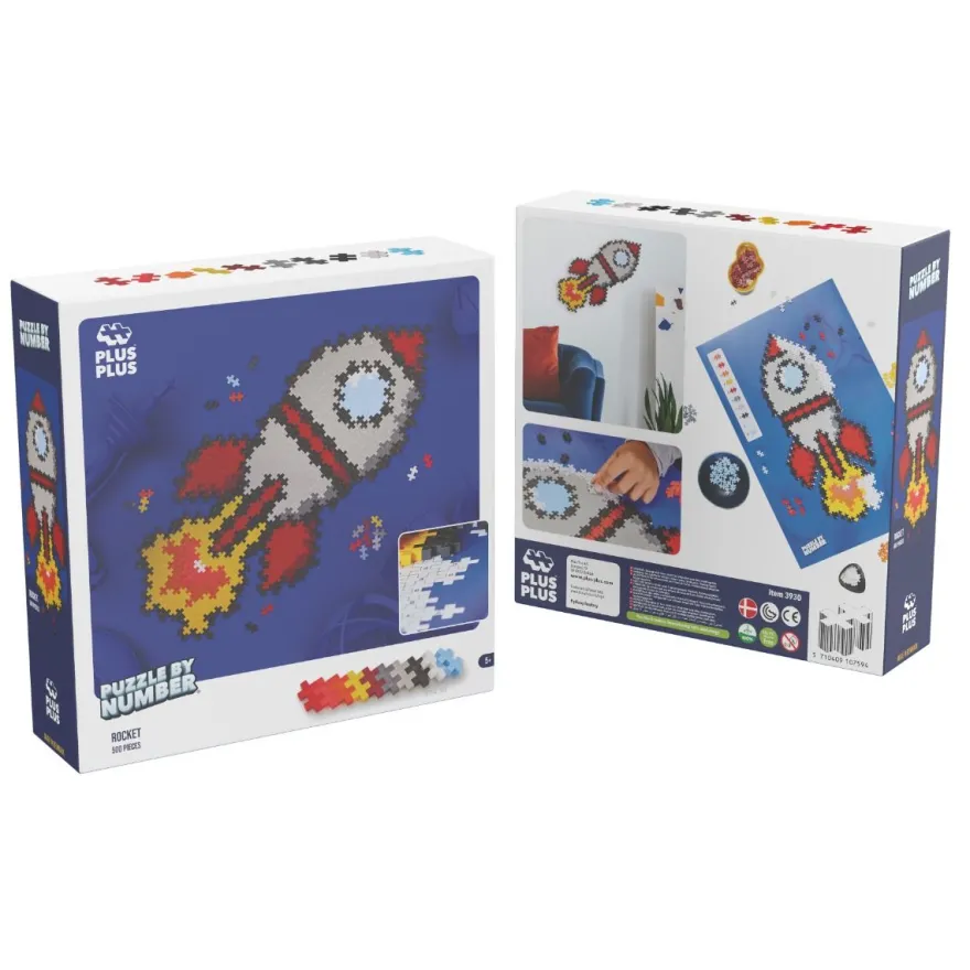 Plus-Plus - Puzzle By Number, Raket 500 st.