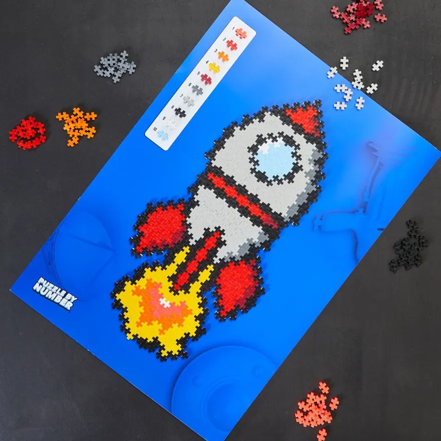 Plus-Plus - Puzzle By Number, Raket 500 st.