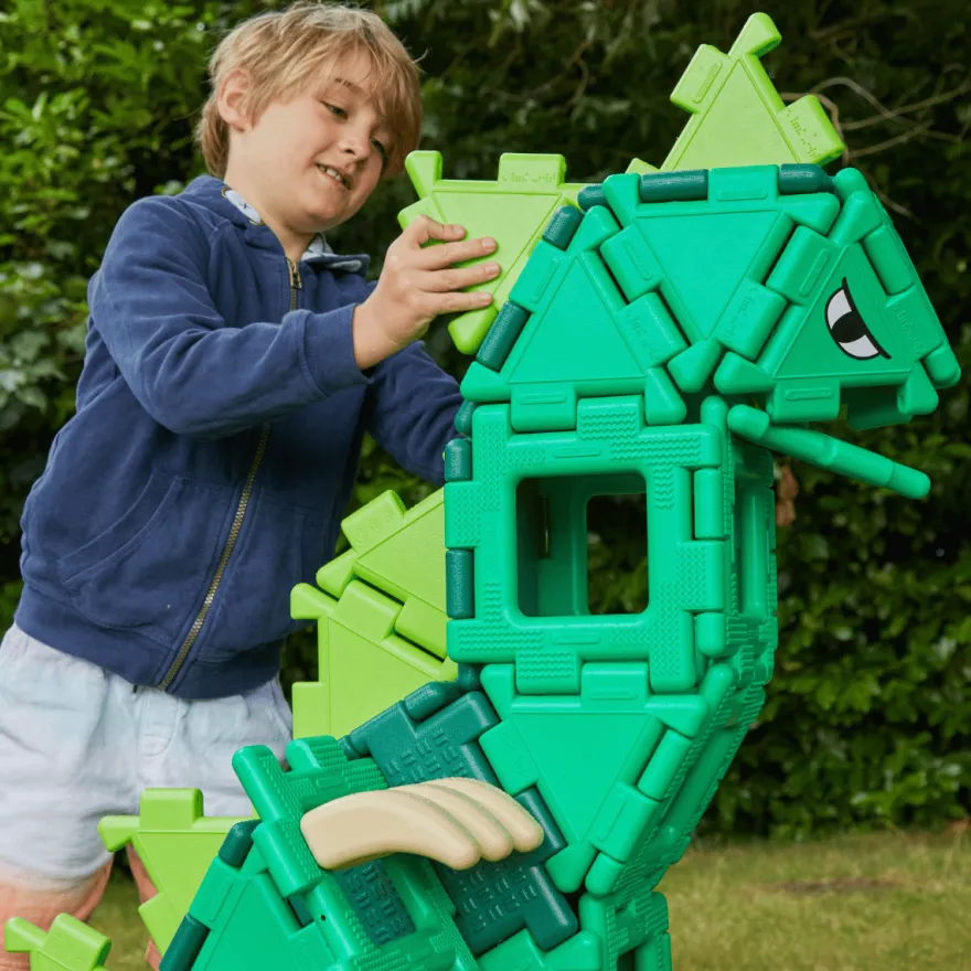 Polydron Large – Dinosaurier, 130 delar