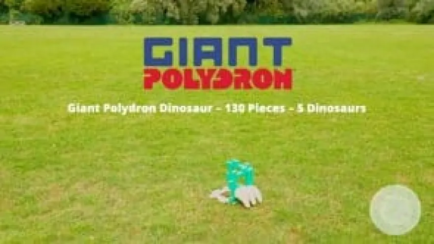 Polydron Large – Dinosaurier, 130 delar