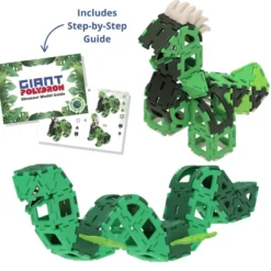 Polydron Large – Dinosaurier, 130 delar