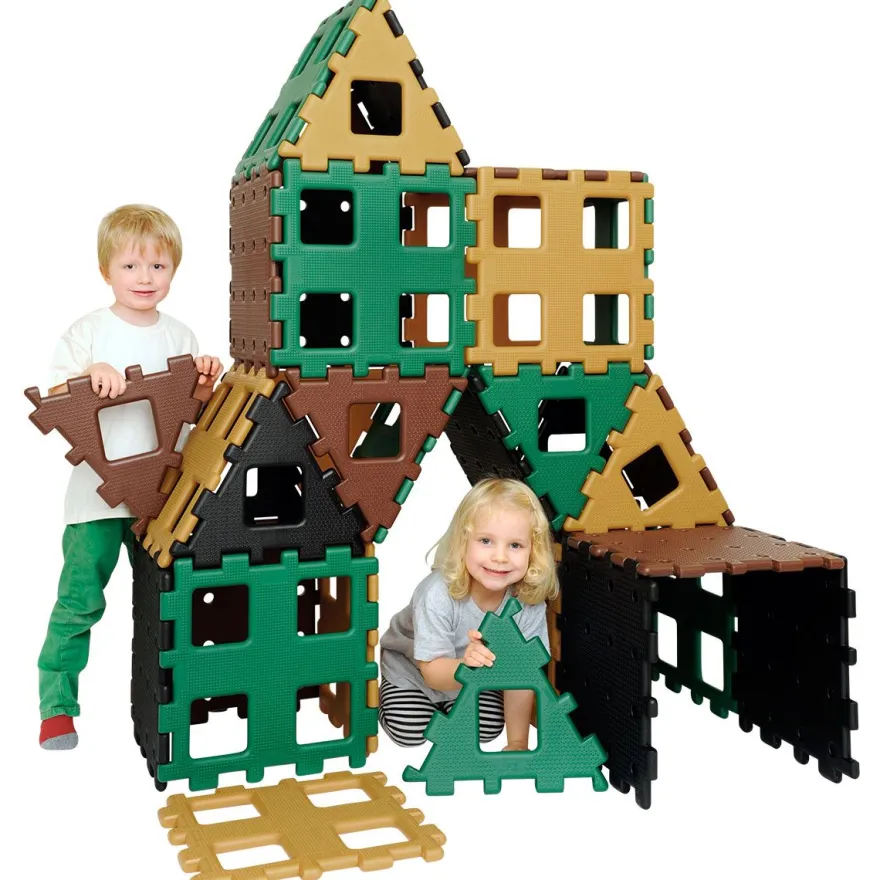 Polydron XL - Natur, 36 delar