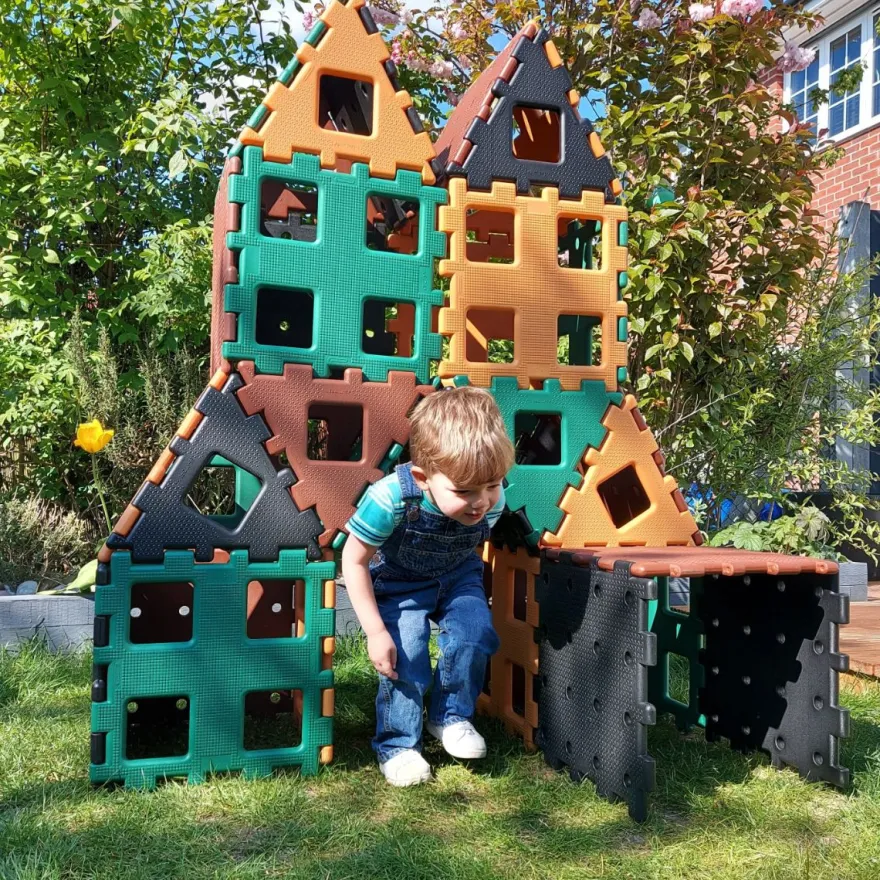 Polydron XL - Natur, 36 delar