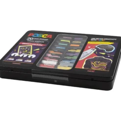 Posca-tuscher i etui – Groovy colours, 20 st.
