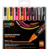 Posca-tuscher PC-5M – Varma färger, 8 st.