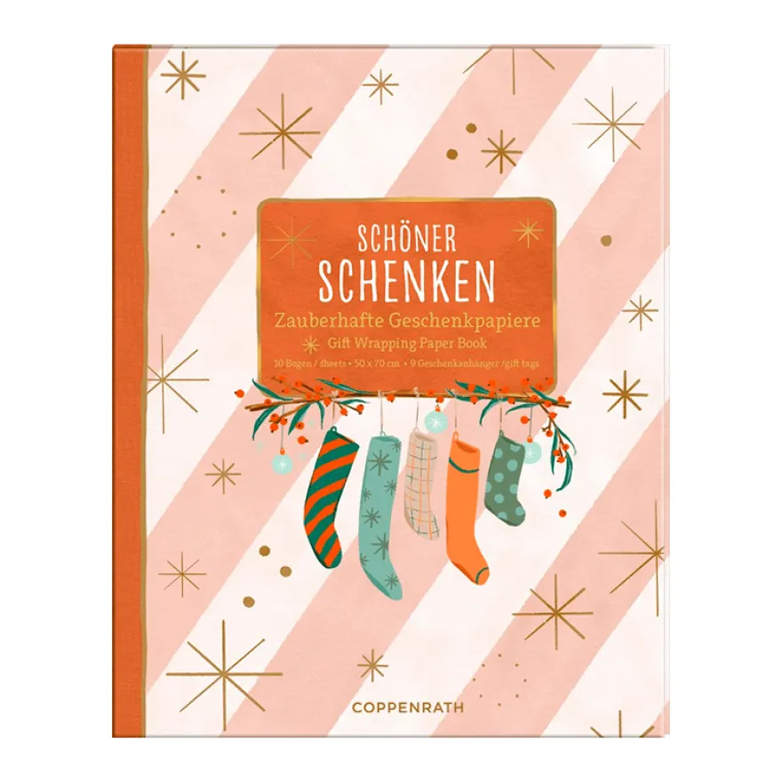 Presentpapper i bokform - Cozy Christmas