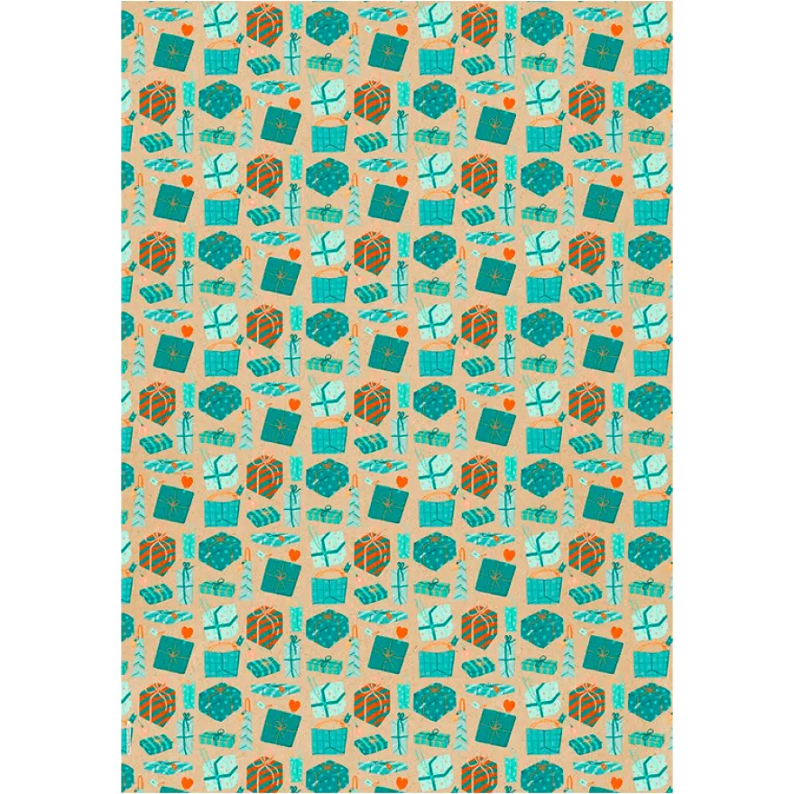 Presentpapper i bokform - Cozy Christmas