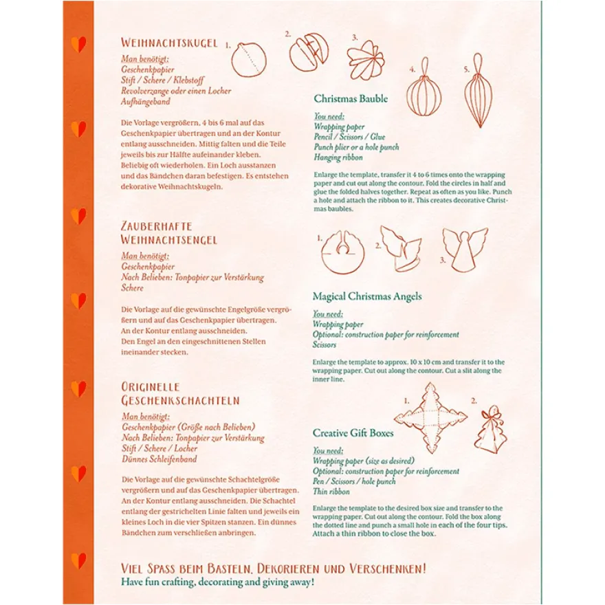 Presentpapper i bokform - Cozy Christmas