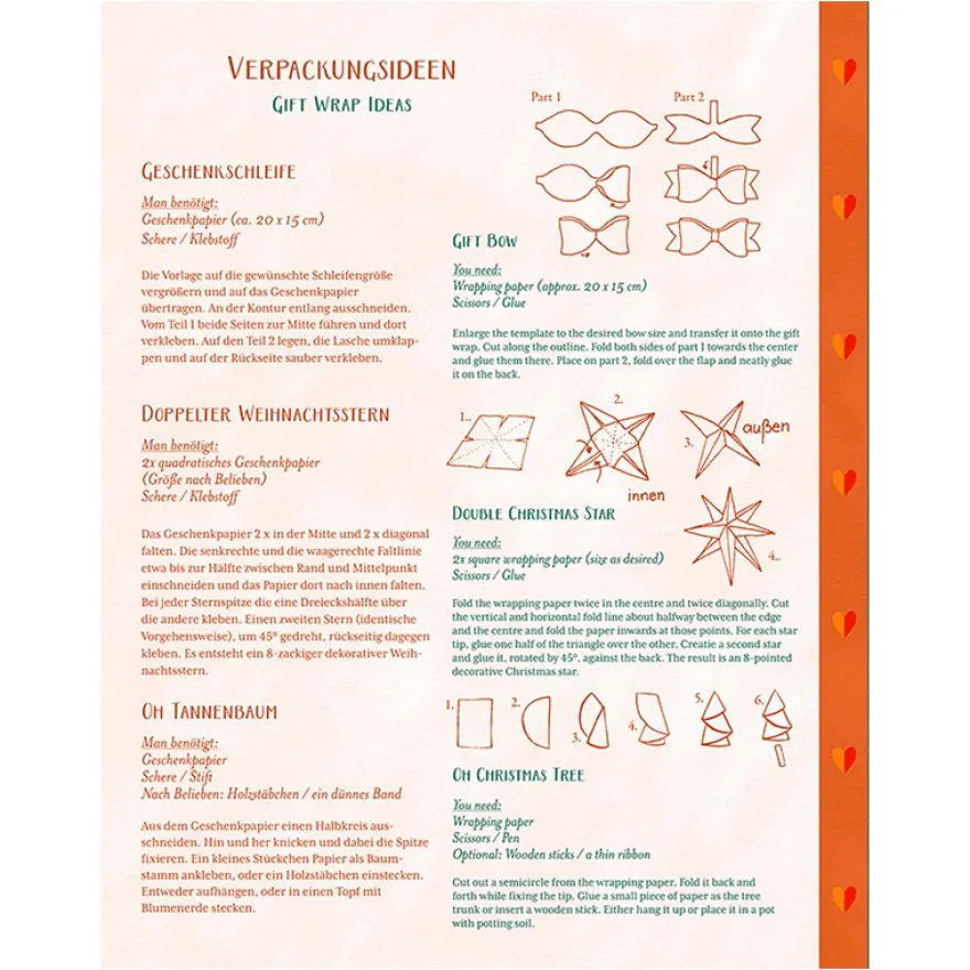 Presentpapper i bokform - Cozy Christmas