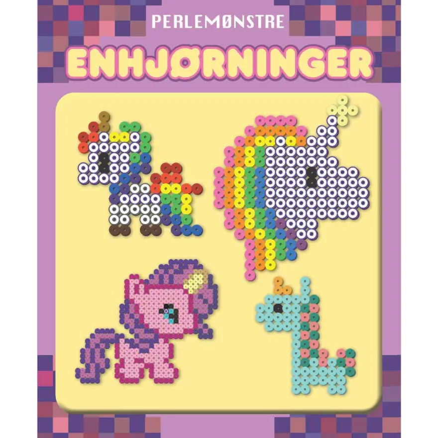 Pärlmönster: Enhörningar