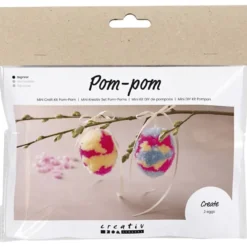 Påskpåse - Gör pompong-påskägg, 2 st.