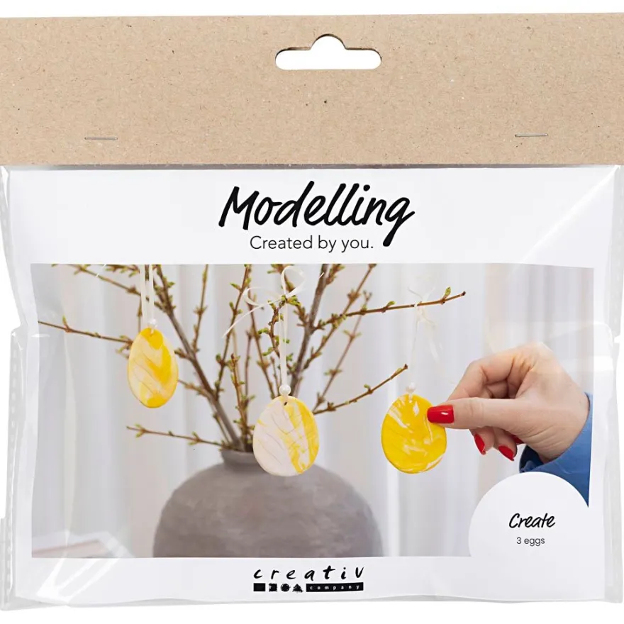 Påskpåse – Skapa marmorerade påskägg, 3 st.