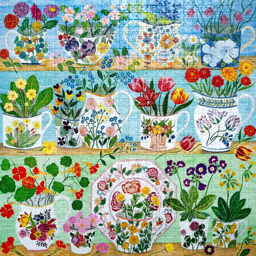 Pussel med 1.000 bitar – Floral Cupboard