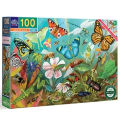 Pussel med 100 bitar - Insekter