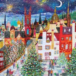 Pussel med 1.000 bitar – Jul i Edinburgh