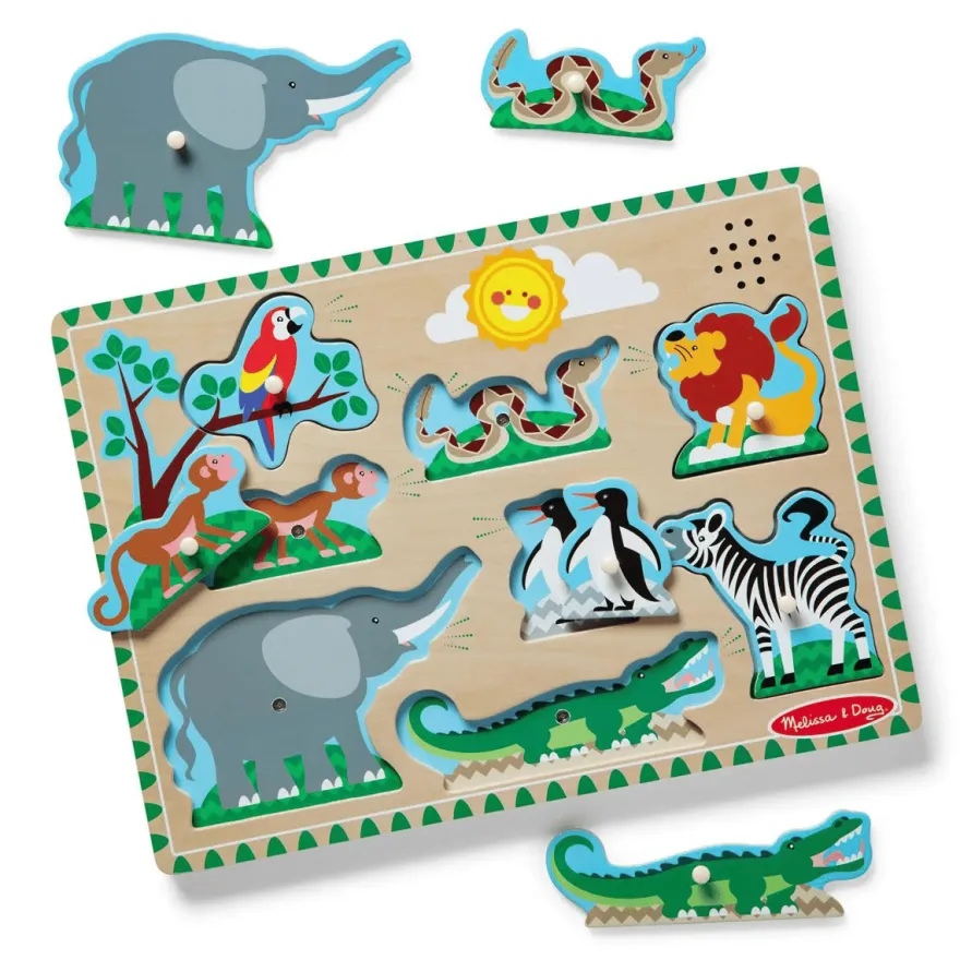 Pussel med ljud - Zoo