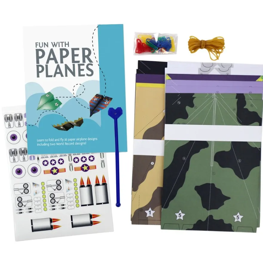 Pysselpaket – Gör pappersflygplan