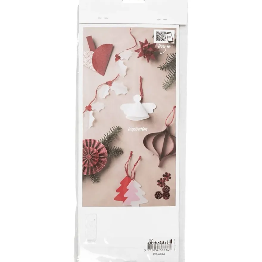 Pysselpaket - Jul, Rött/Krämvitt