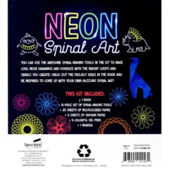 Pysselpaket – Neon Spiral Art