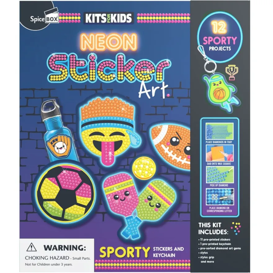 Pysselpaket – Neon Sticker Art