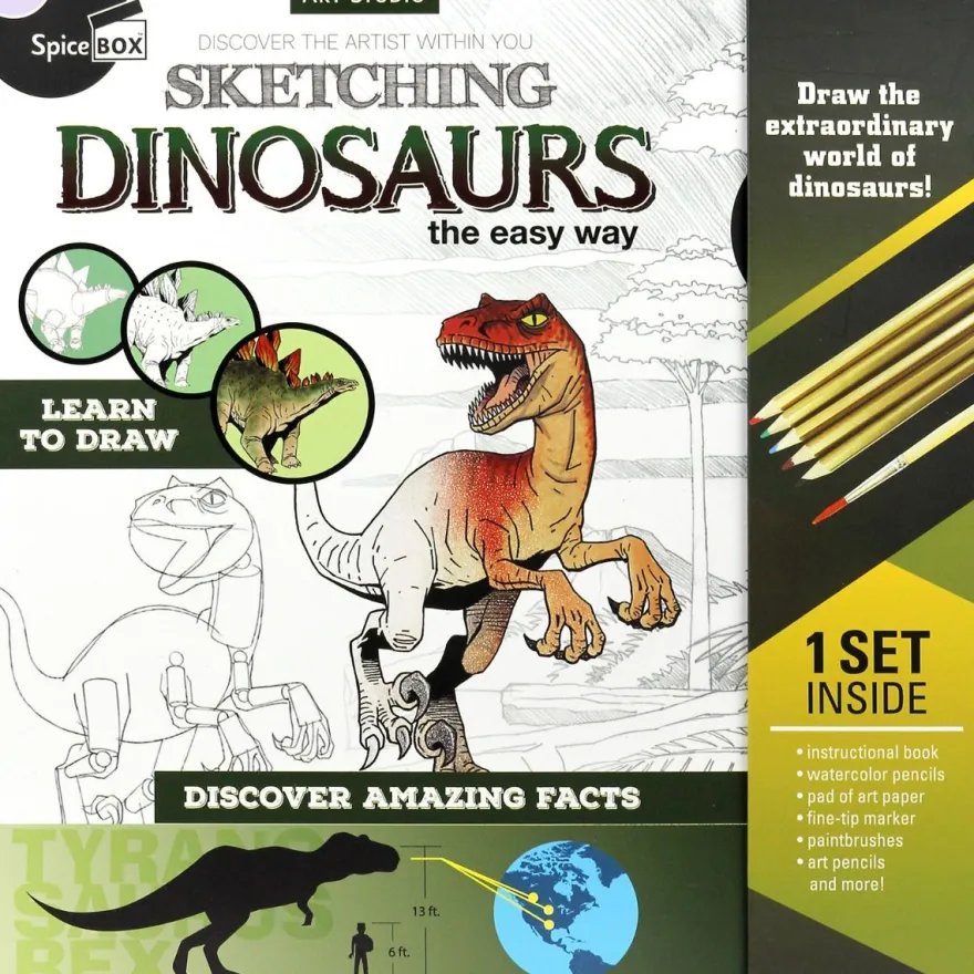 Pysselpaket – Sketching Dinosaurs