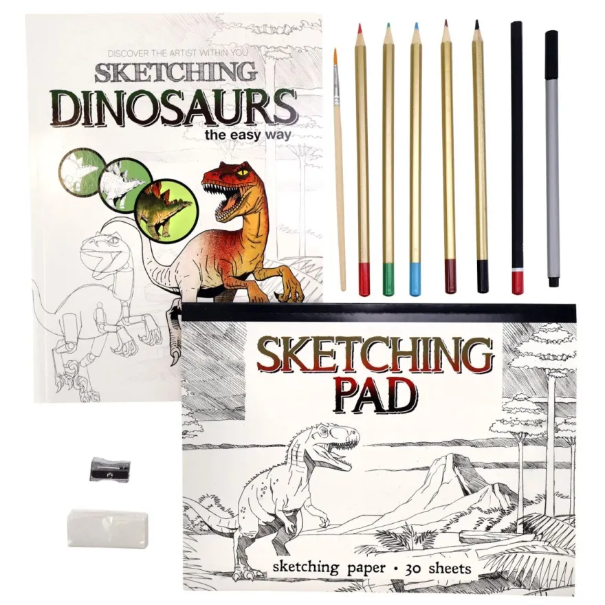 Pysselpaket – Sketching Dinosaurs