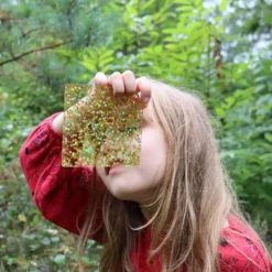 Regnbågeformer med glitter, 21 st.