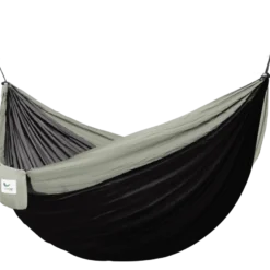 Reshängmatta, dubbel (nylon) – Svart