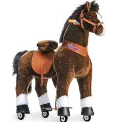 Rid Själv - Häst, mörkbrun, vit mule, M/L