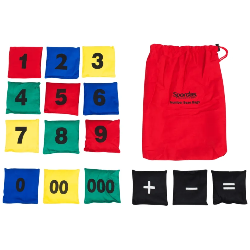 Ärtpåsar – Siffror & mattesymboler, 15 st.
