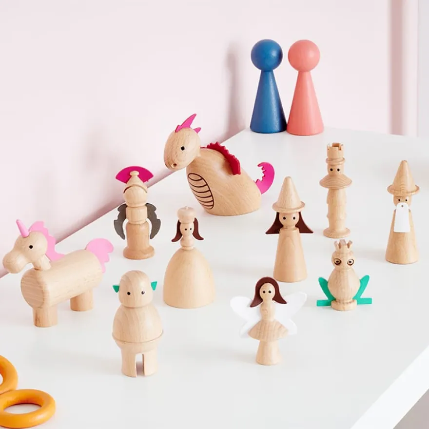 Sagofigurer - Träfigurer, 10 st.
