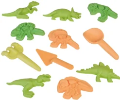 Sand-set av vetehalm - Dinosaurier, 11 delar