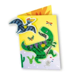 Scratch – gratulationskort – dinosaurier, 3 st.