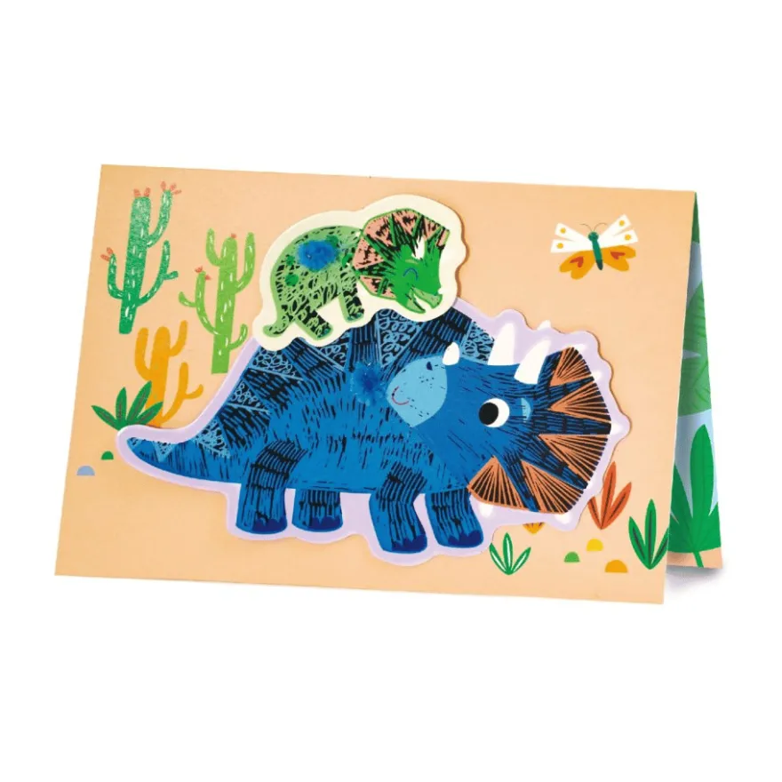Scratch – gratulationskort – dinosaurier, 3 st.