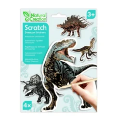 Scratch – klistermärken – dinosaurier, 4 st.