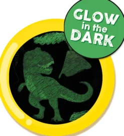 Scratch-kort - Glow in the dark-dinosaurer