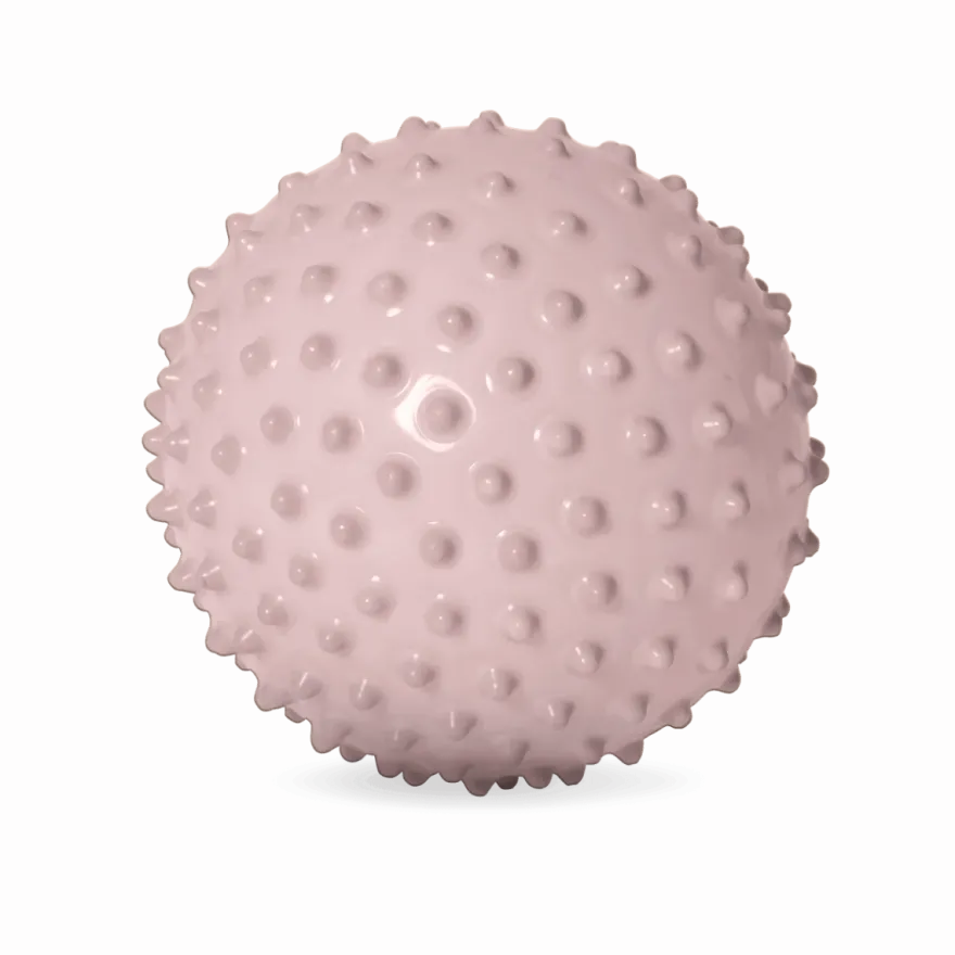 Sensorisk boll, uppblåsbar - Dammrosa, Ø18 cm