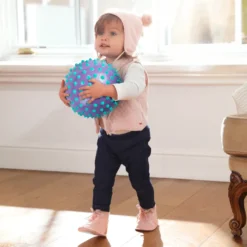 Sensorisk boll, uppblåsbar - Lilla/blå, Ø18 cm